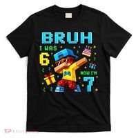 I Was 6 Now I'm 7 7th Birthday 67 Meme Boys Gaming T-Shirt thumb 0