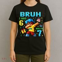 I Was 6 Now I'm 7 7th Birthday 67 Meme Boys Gaming T-Shirt thumb 4