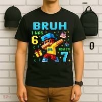 I Was 6 Now I'm 7 7th Birthday 67 Meme Boys Gaming T-Shirt thumb 6