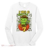 I Was 6, Now I'm 7 Years Old 6-7 Meme 7th Birthday Long Sleeve Shirt thumb 0