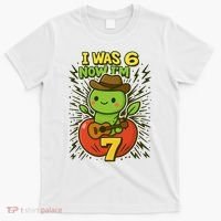 I Was 6, Now I'm 7 Years Old 6-7 Meme 7th Birthday T-Shirt thumb 0