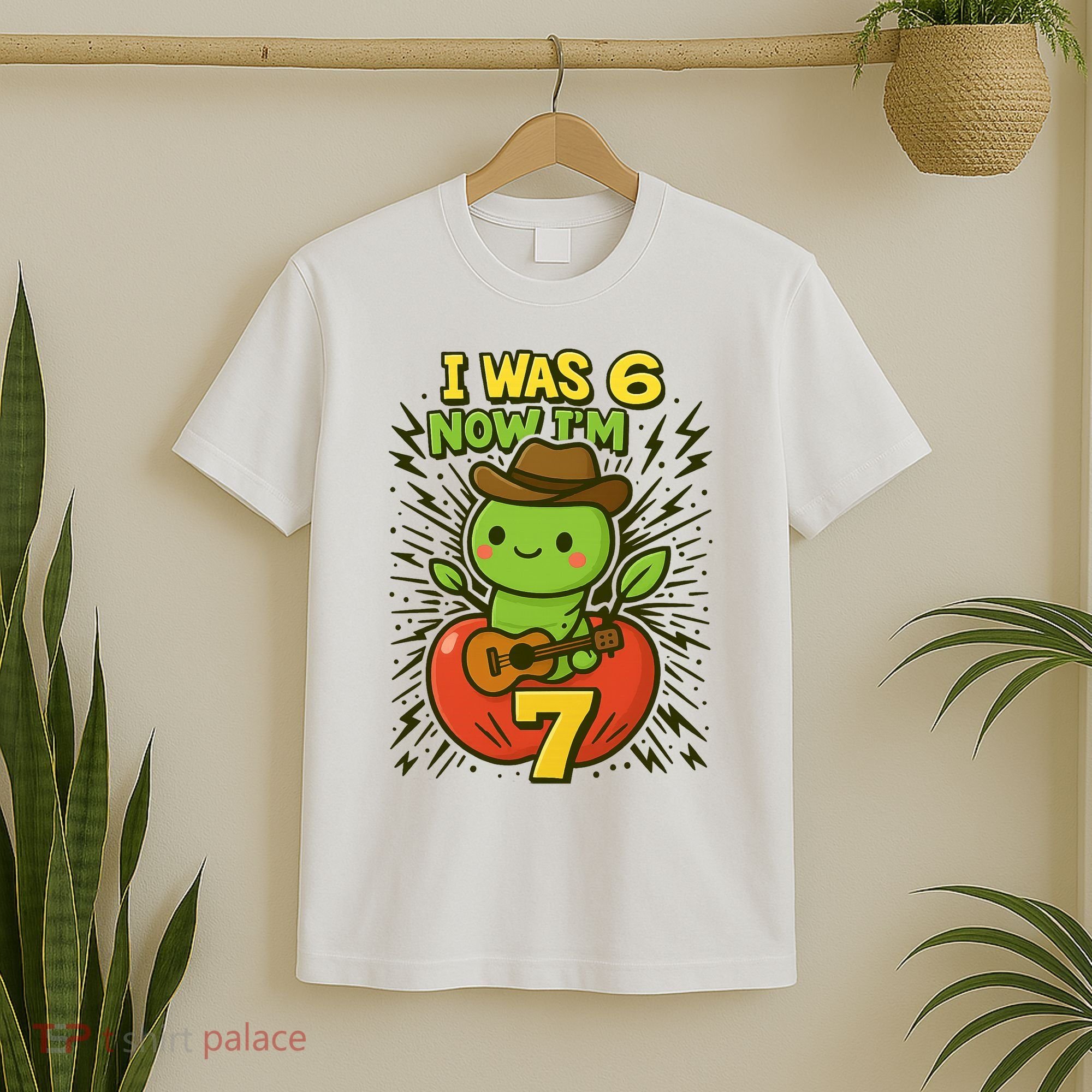 I Was 6, Now I'm 7 Years Old 6-7 Meme 7th Birthday T-Shirt