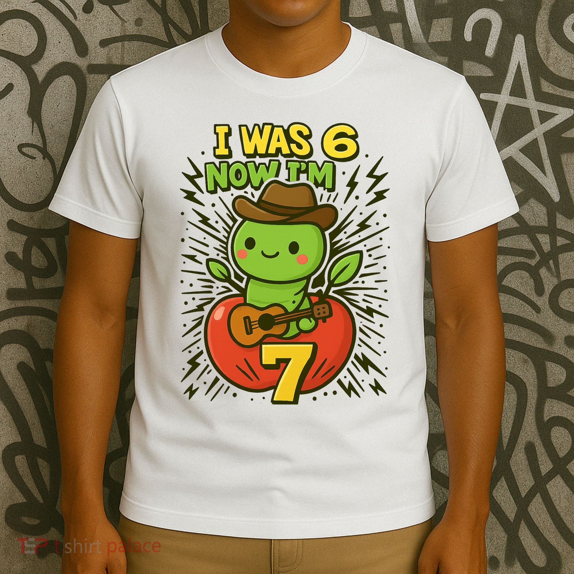 I Was 6, Now I'm 7 Years Old 6-7 Meme 7th Birthday T-Shirt