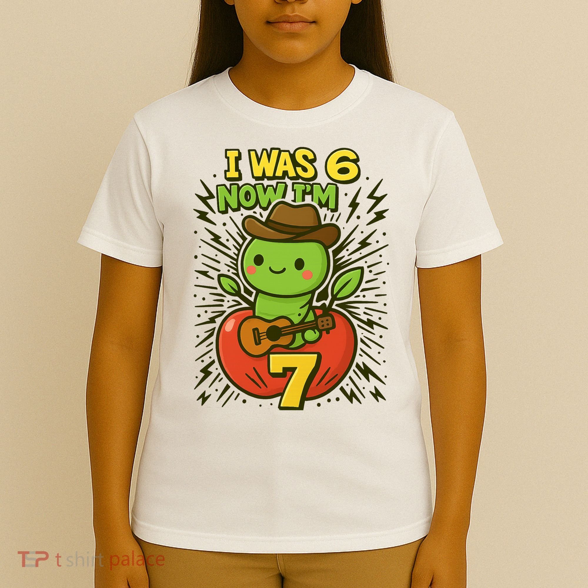 I Was 6, Now I'm 7 Years Old 6-7 Meme 7th Birthday T-Shirt