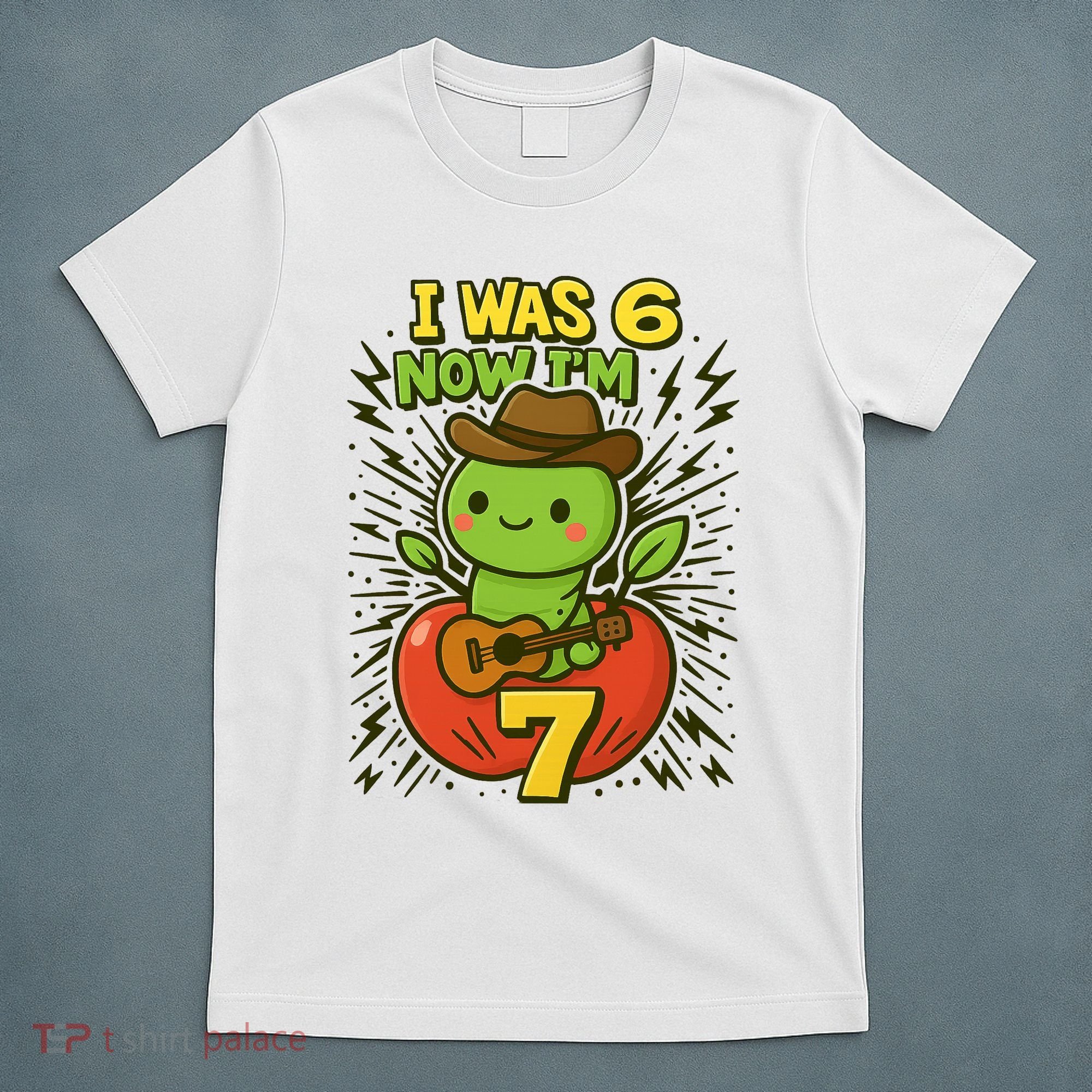 I Was 6, Now I'm 7 Years Old 6-7 Meme 7th Birthday T-Shirt
