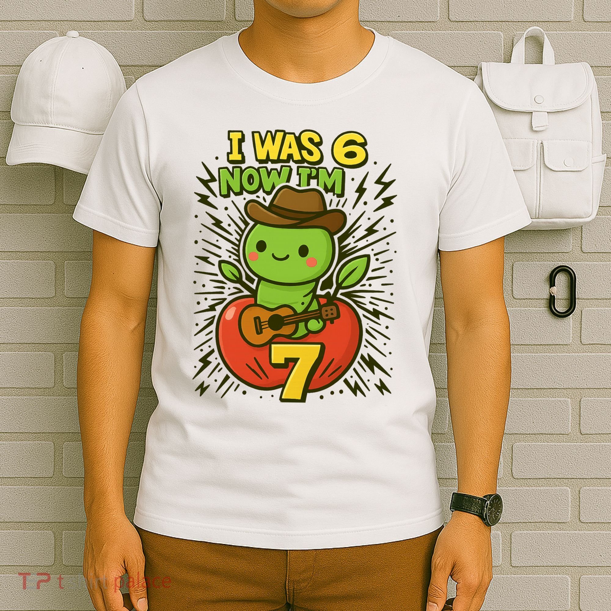 I Was 6, Now I'm 7 Years Old 6-7 Meme 7th Birthday T-Shirt