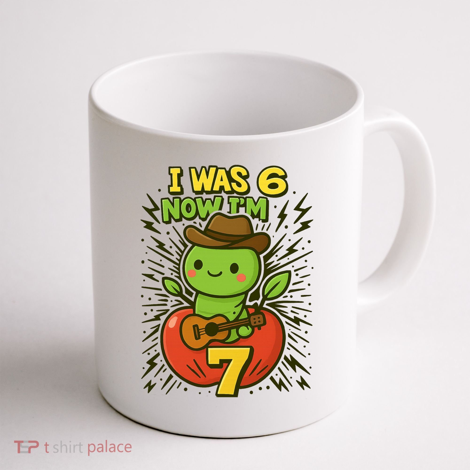 I Was 6, Now I'm 7 Years Old 6-7 Meme 7th Birthday Coffee Mug