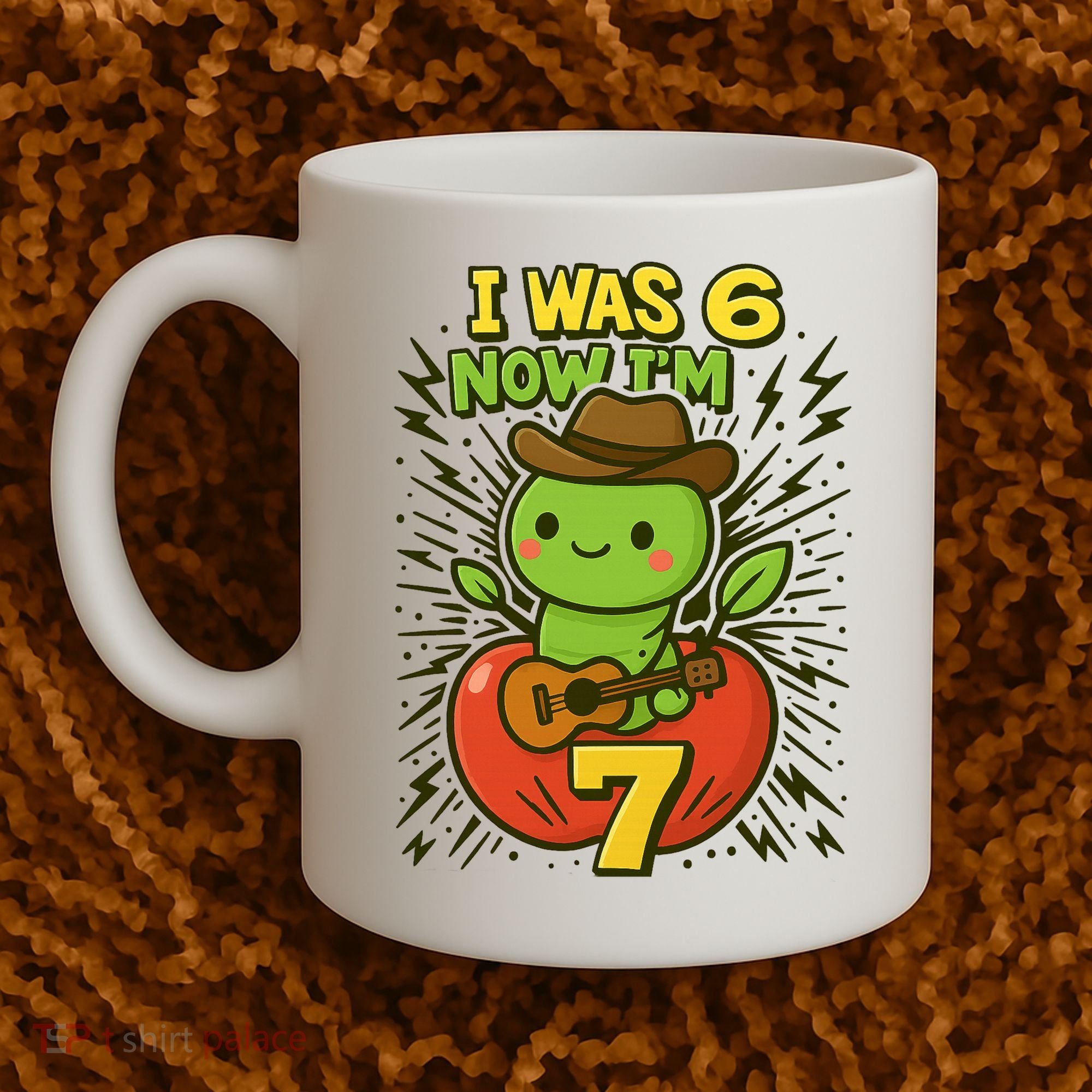 I Was 6, Now I'm 7 Years Old 6-7 Meme 7th Birthday Coffee Mug