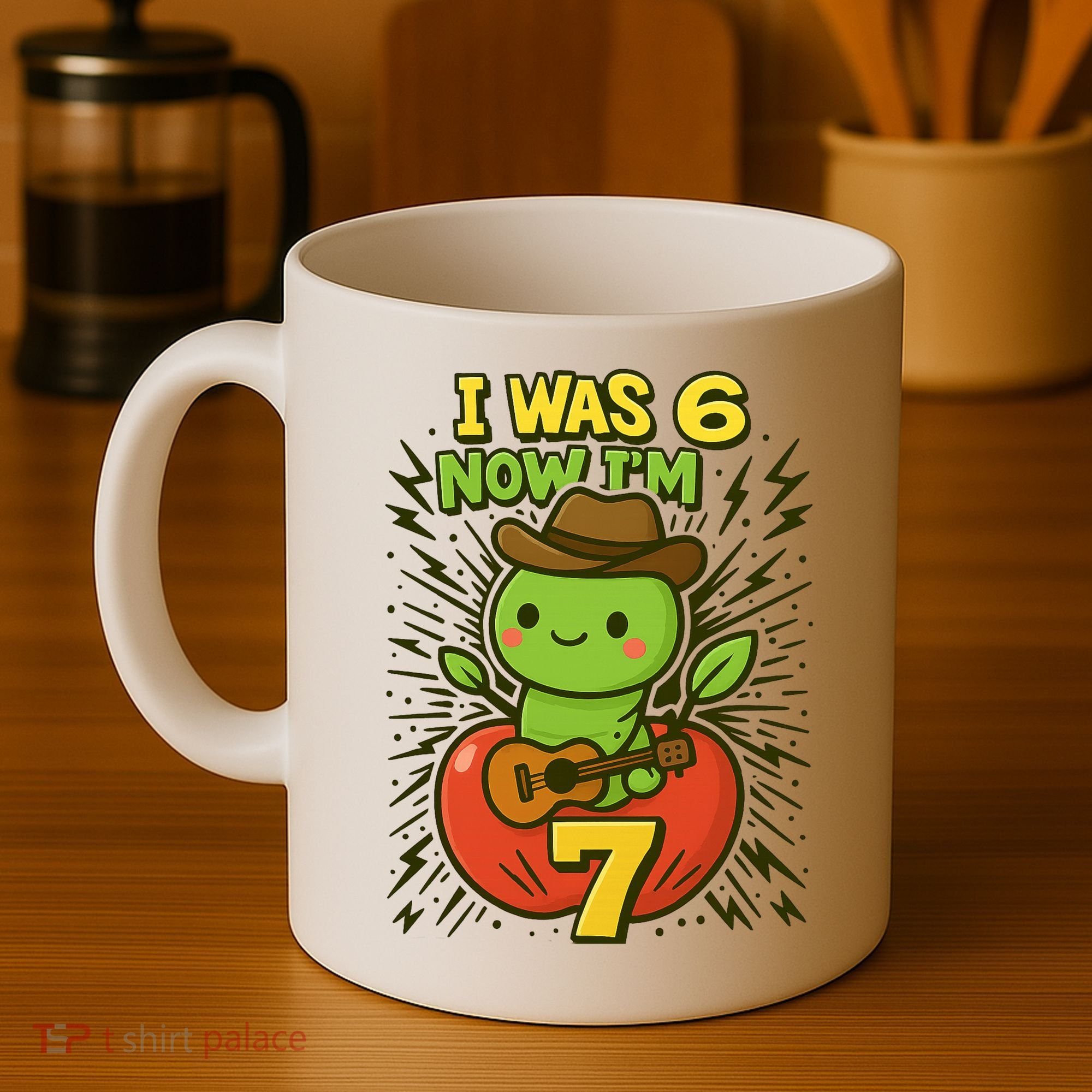 I Was 6, Now I'm 7 Years Old 6-7 Meme 7th Birthday Coffee Mug