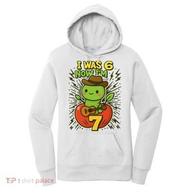 I Was 6, Now I'm 7 Years Old 6-7 Meme 7th Birthday Women's Hoodie