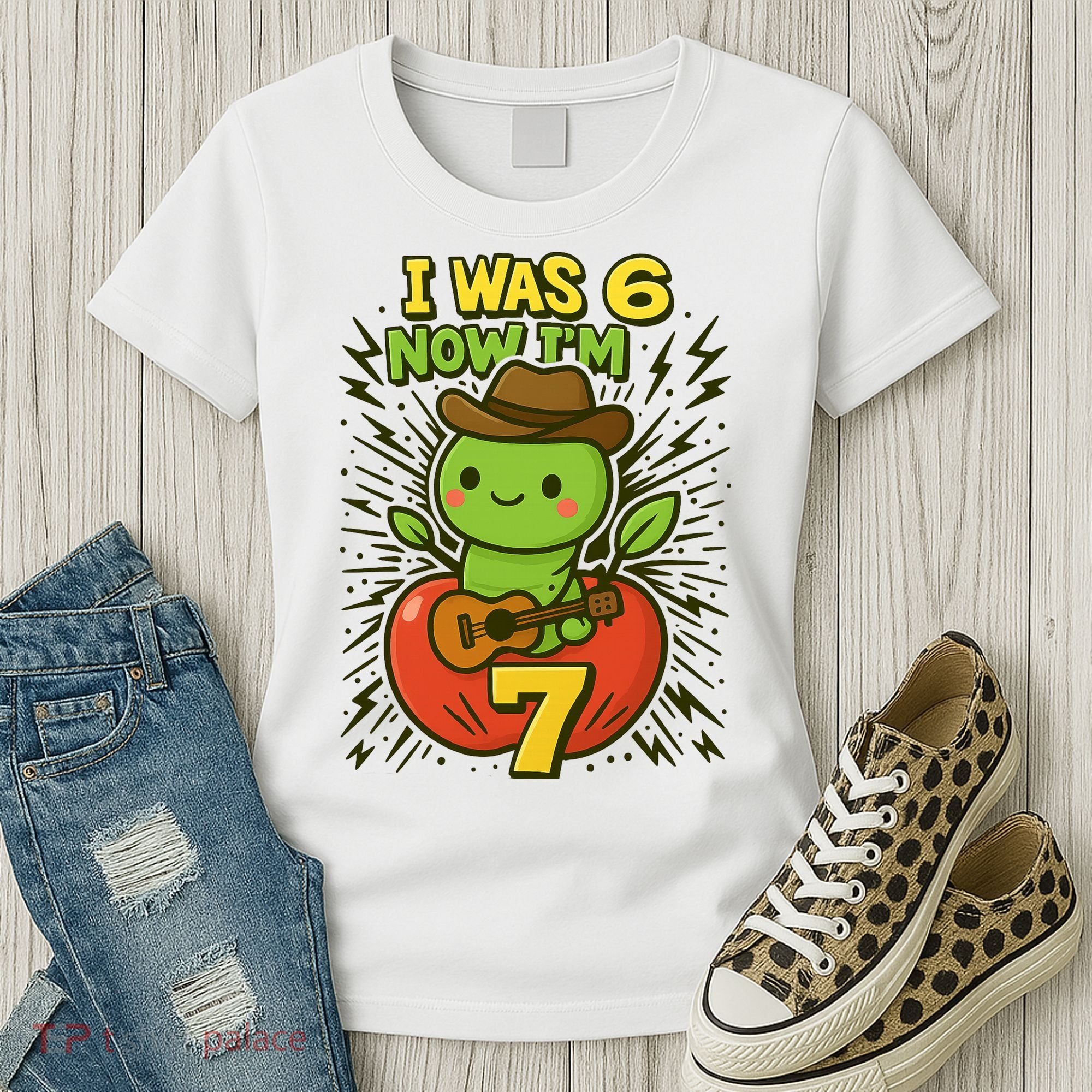 I Was 6, Now I'm 7 Years Old 6-7 Meme 7th Birthday Women's T-Shirt