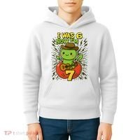 I Was 6, Now I'm 7 Years Old 6-7 Meme 7th Birthday Kids Hoodie thumb 4