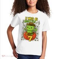 I Was 6, Now I'm 7 Years Old 6-7 Meme 7th Birthday Kids T-Shirt thumb 2