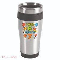I Was 6, Now I'm 7 16oz Travel Tumbler thumb 0