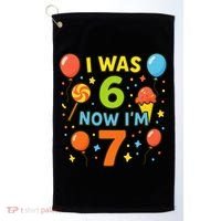 I Was 6, Now I'm 7 Golf Towel thumb 0