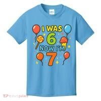 I Was 6, Now I'm 7 Kids T-Shirt thumb 0