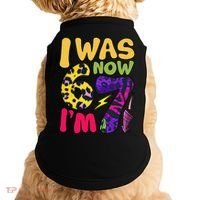I Was 6 Now I'm 7 Funny 67 Meme 7th Birthday Doggie Tank thumb 0