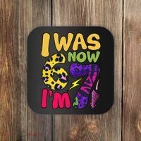 I Was 6 Now I'm 7 Funny 67 Meme 7th Birthday Coaster thumb 0