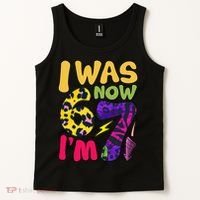I Was 6 Now I'm 7 Funny 67 Meme 7th Birthday Tank Top thumb 2