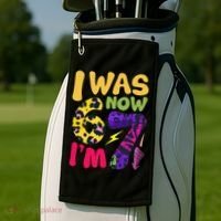 I Was 6 Now I'm 7 Funny 67 Meme 7th Birthday Golf Towel thumb 2