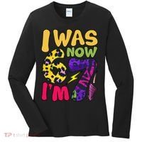 I Was 6 Now I'm 7 Funny 67 Meme 7th Birthday Women's Long Sleeve Shirt thumb 0