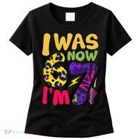 I Was 6 Now I'm 7 Funny 67 Meme 7th Birthday Women's T-Shirt thumb 0