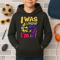 I Was 6 Now I'm 7 Funny 67 Meme 7th Birthday Kids Hoodie thumb 2