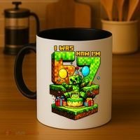 I Was 6 Now I'm 7 Unlocked Pixel Game 67 Meme 7th Birthday Coffee Mug thumb 4