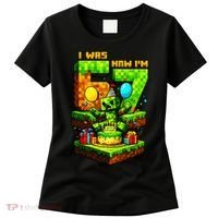 I Was 6 Now I'm 7 Unlocked Pixel Game 67 Meme 7th Birthday Women's T-Shirt thumb 0