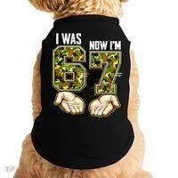 I Was 6 Now I'm 7 Birthday 6-7 Meme Camo Doggie Tank thumb 0