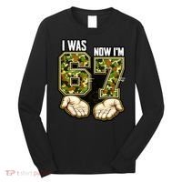 I Was 6 Now I'm 7 Birthday 6-7 Meme Camo Long Sleeve Shirt thumb 0