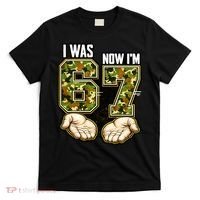 I Was 6 Now I'm 7 Birthday 6-7 Meme Camo T-Shirt thumb 0