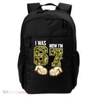 I Was 6 Now I'm 7 Birthday 6-7 Meme Camo Backpack thumb 0