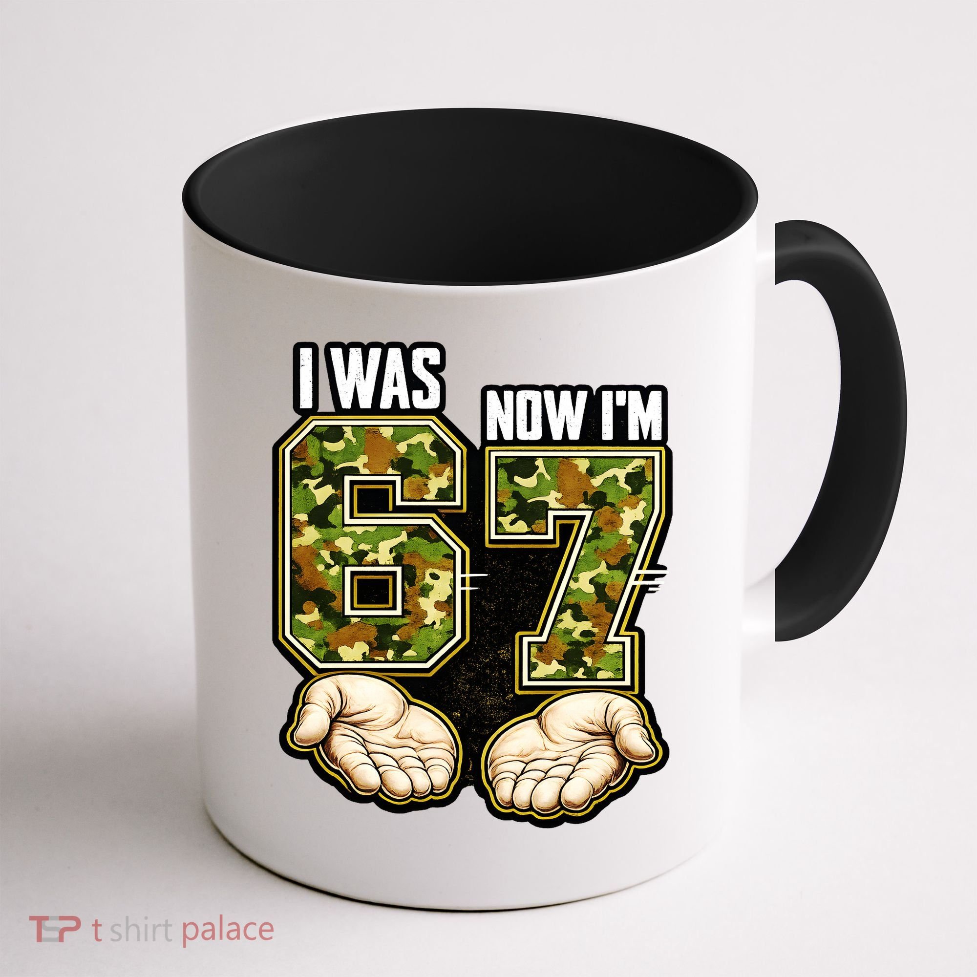 I Was 6 Now I'm 7 Birthday 6-7 Meme Camo Coffee Mug