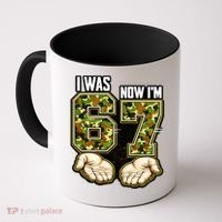 I Was 6 Now I'm 7 Birthday 6-7 Meme Camo Coffee Mug thumb 0