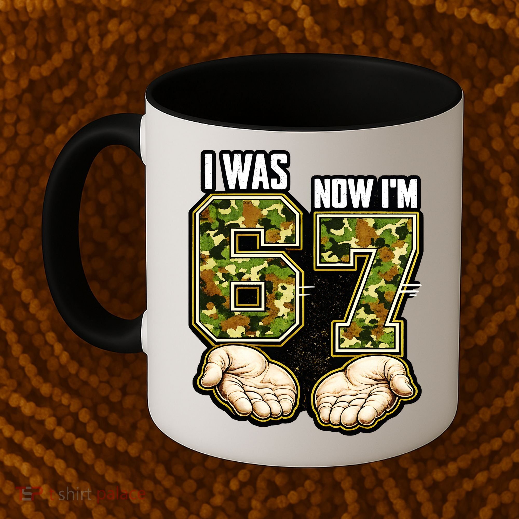 I Was 6 Now I'm 7 Birthday 6-7 Meme Camo Coffee Mug