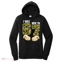 I Was 6 Now I'm 7 Birthday 6-7 Meme Camo Women's Hoodie thumb 0