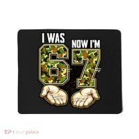 I Was 6 Now I'm 7 Birthday 6-7 Meme Camo Mousepad thumb 0