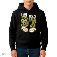 I Was 6 Now I'm 7 Birthday 6-7 Meme Camo Kids Hoodie thumb 4