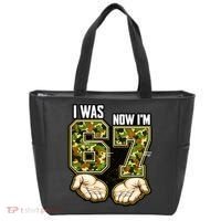 I Was 6 Now I'm 7 Birthday 6-7 Meme Camo Tote Bag thumb 0
