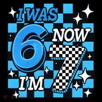 I Was 6 Now I'm 7 Birthday Bday Blue Checkered Coffee Mug thumb 5