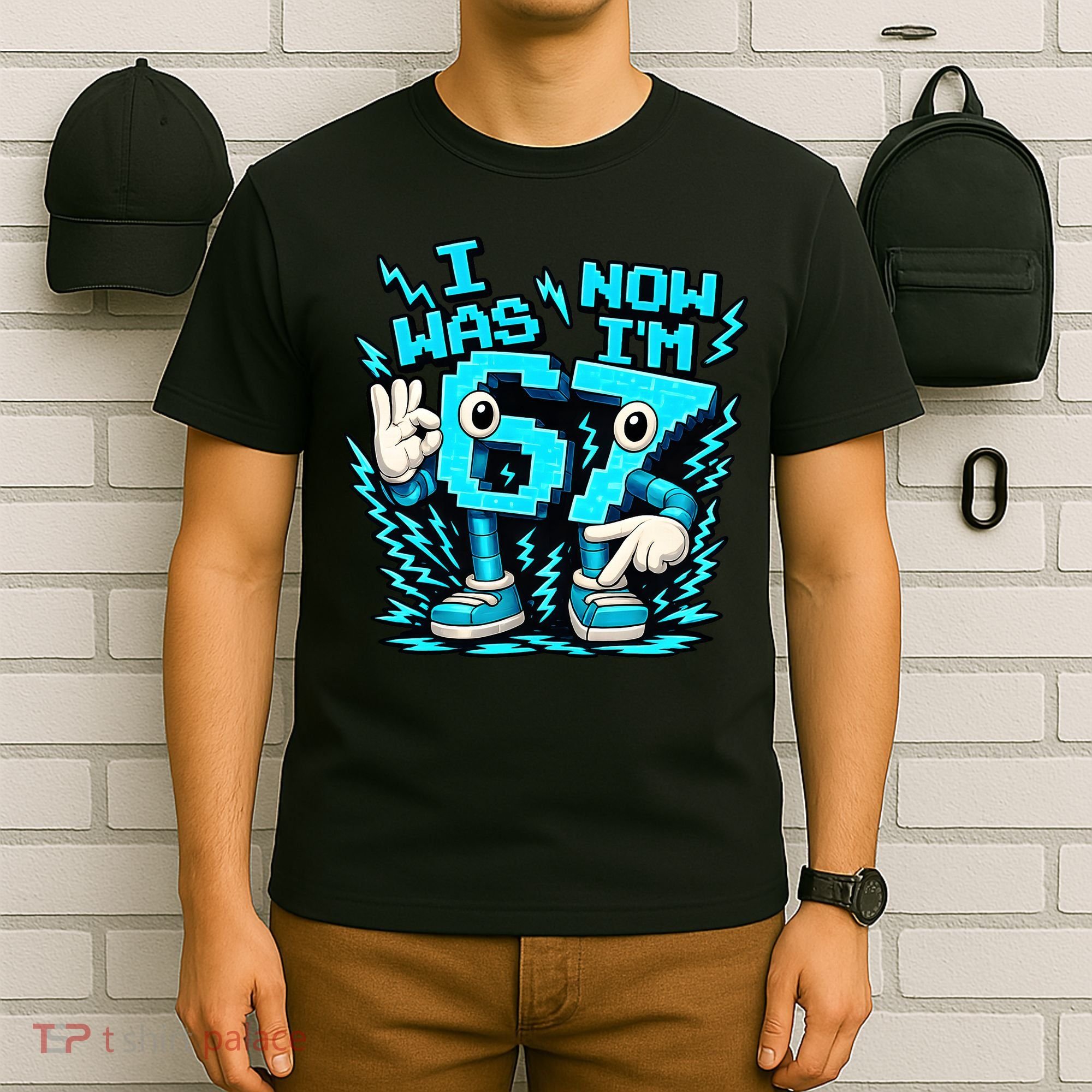 I Was 6 Now I'm 7 6-7 Seven Year Old 7th Birthday T-Shirt