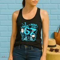 I Was 6 Now I'm 7 6-7 Seven Year Old 7th Birthday Women's Tank Top thumb 2