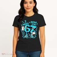 I Was 6 Now I'm 7 6-7 Seven Year Old 7th Birthday Women's T-Shirt thumb 4