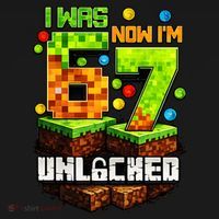 I Was 6 Now I'm 7 Pixel Game Unlocked Gamer 7th Birthday  USA-Made Doggie Bandana thumb 2