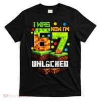I Was 6 Now I'm 7 Pixel Game Unlocked Gamer 7th Birthday  T-Shirt thumb 0