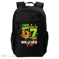 I Was 6 Now I'm 7 Pixel Game Unlocked Gamer 7th Birthday  Backpack thumb 0