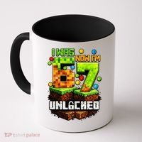 I Was 6 Now I'm 7 Pixel Game Unlocked Gamer 7th Birthday  Coffee Mug thumb 0