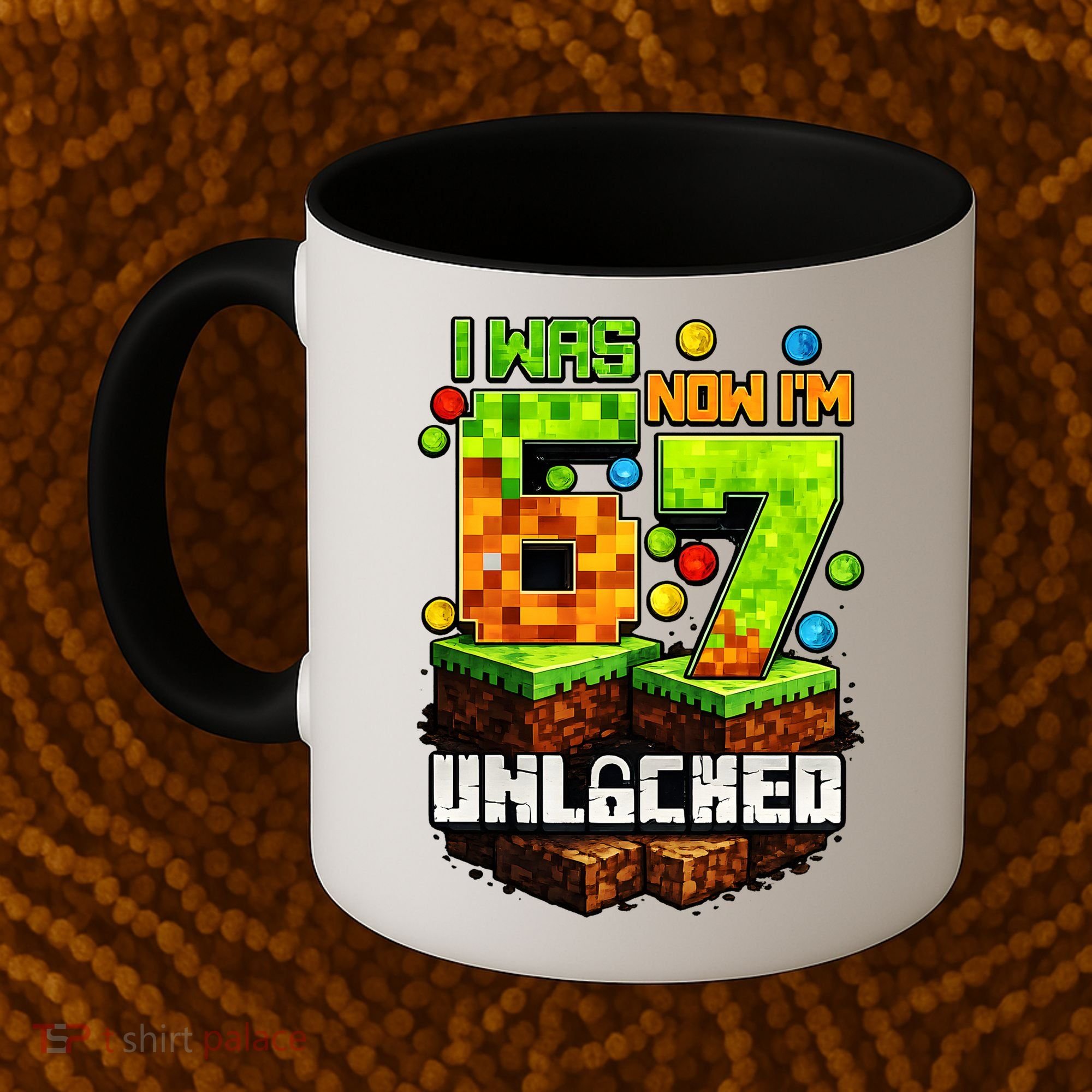 I Was 6 Now I'm 7 Pixel Game Unlocked Gamer 7th Birthday  Coffee Mug