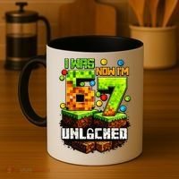 I Was 6 Now I'm 7 Pixel Game Unlocked Gamer 7th Birthday  Coffee Mug thumb 4